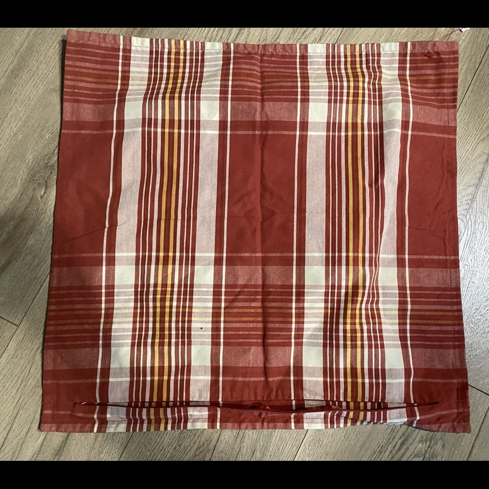 Restoration Hardware size 20 x 20 plaid pillow cover